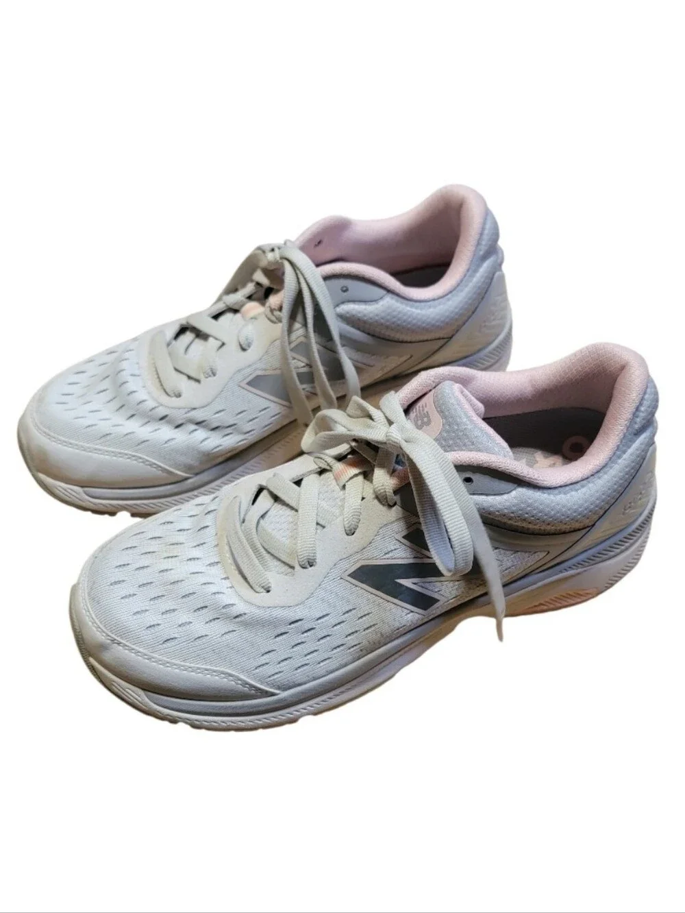 New Balance Gray/Pink Women's 847v4 Stability Walking Shoes